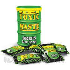 Toxic Waste Green - самые кислые конфеты, Лимитированный выпуск, Токсик Вейст Зелёный - фото 1 - id-p660559015