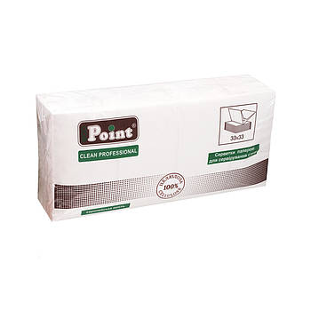 Серветка 1сл 33см біла 1/8 додавання Eco Point