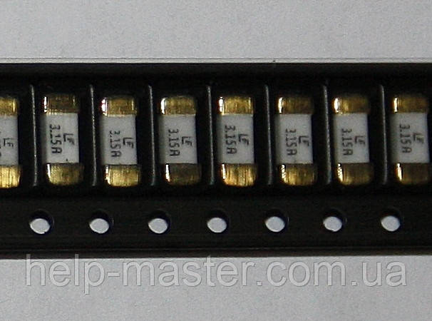 Запобіжник SMD 1808;  125V - 3,15A, фото 1