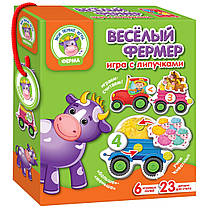 Ігри з липучками Веселий фермер Vladi Toys