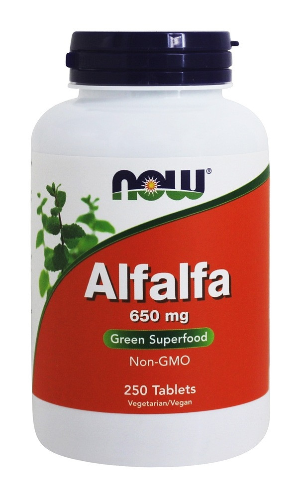 Альфальфа / Люцерна / NOW - Alfalfa 650mg (250 tabs)