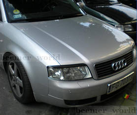 РІЛЬКИ НА ФАРИ (НАКЛАДКИ) AUDI A6 (С5) РЕСТАЙЛ.