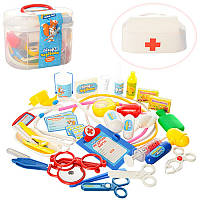 Детский набор Доктора M 0461 U/R, стетоскоп, шприц, очки, 36 предметов, в чемодане