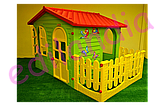 Дитячий ігровий будиночок 3в1 + Гірка + Столик з лавками, фото 5