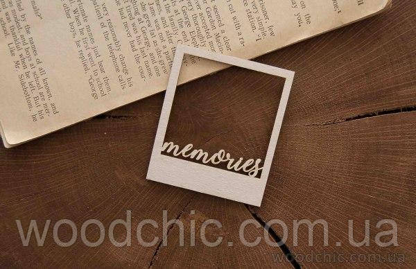 Чипборд Рамка півшароїд "Memoris"