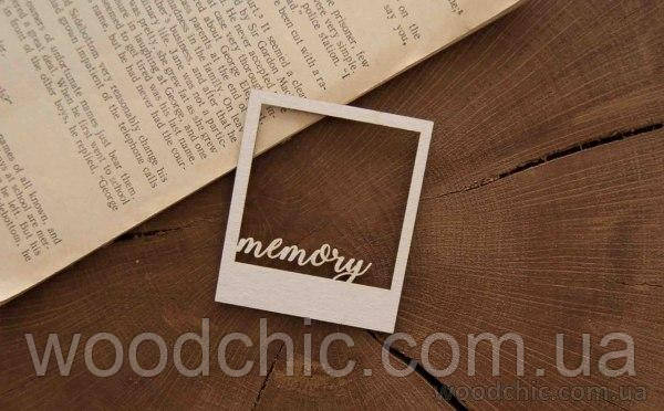 Чипборд Рамка півшароїд "Memory"