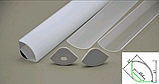 Кутовий дворядний профіль для світлодіодної стрічки YF106-1 (2 м) з розсіювачем, фото 8