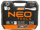 Набір змінних головок NEO 08-666+біти TORX, фото 4