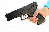 Запальничка у вигляді пістолета "GLOCK" чорний SKU0000886, фото 6