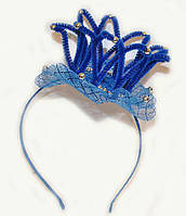 Обруч для волосся Корона принцеси в синьому кольорі