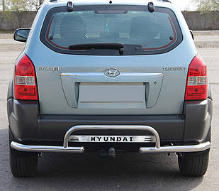 Захист заднього бампера на Hyundai Tucson (2004-2014)
