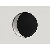 Круглая глубокая тарелка, цвет черно-серебряный, 27см, Metalfusion, RAK