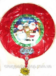 Фольгована куля з Новим роком 70 см, фото 1