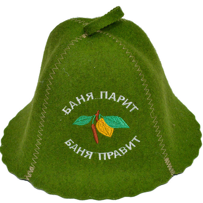 Шапка для лазні "Баня парить лазня править"