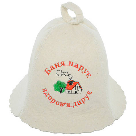 Шапка для бани "Баня парує здоров'я дарує", фото 1