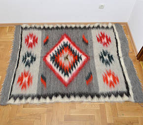 Карпатський плед із овечої вовни 100%, фото 3