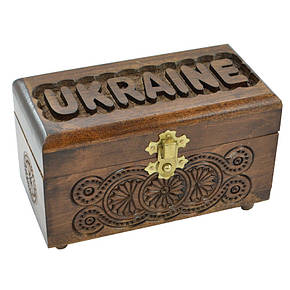 Різьблена Скринька "Україна" 17, фото 1
