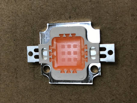 Фіто світлодіод матричний СОВ SL-10F 10W full spectrum led PREMIUM 300mA (45Х45 mil) Код.59123, фото 3
