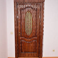 Штори "Планка-кільця", темні