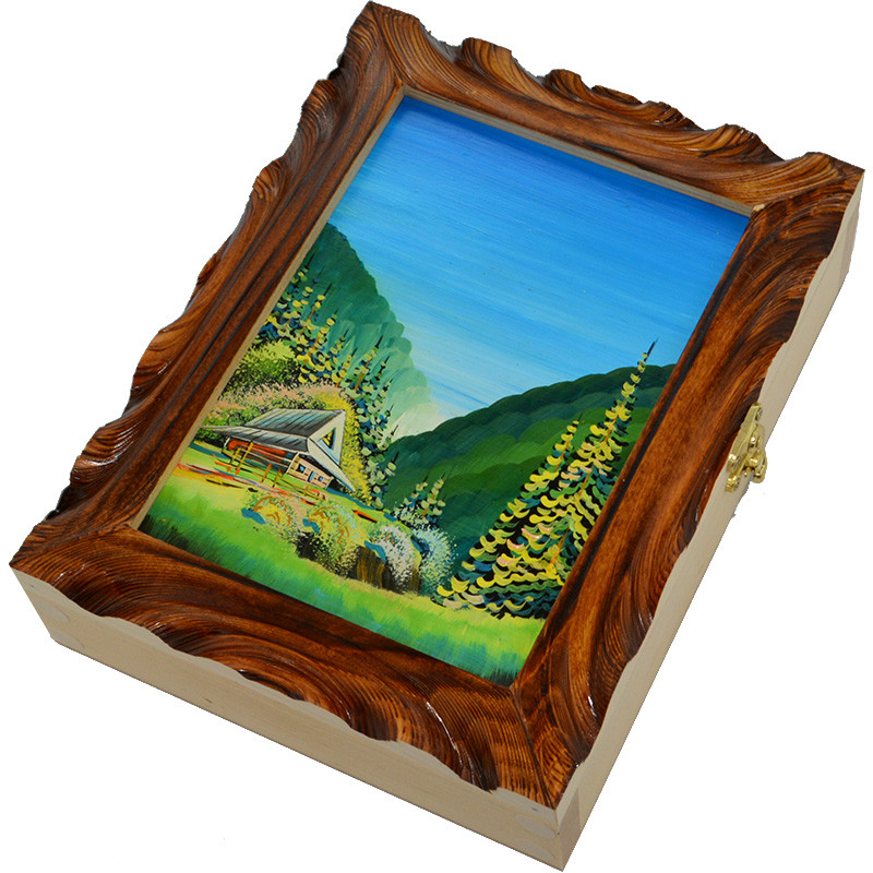 Дерев'яна ключниця для дому 10