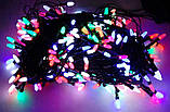 Гірлянда РИС 300 LED, чорний дріт, мульті, фото 3