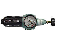 Фильтр тонкой очистки 5Мк с регулятором и манометром для пневмосистем 1/4"