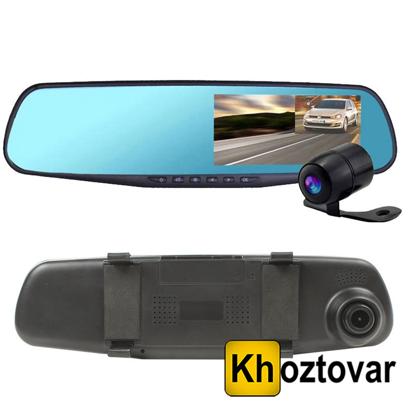 Зеркало-видеорегистратор с двумя камерами DVR 138W -  по выгодной .