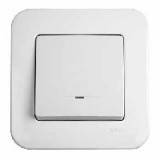 Вимикач 1-кл. з підсвіткою Viko Rollina білий