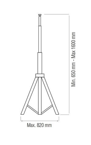 Підставка для прожектора TRIPOD SINGLE, фото 2
