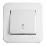Вимикач 1-кл. прохідний із підсвіткою Viko Rollina білий