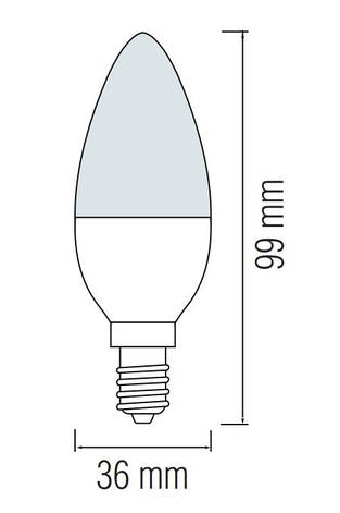 Светодиодная LED лампа свеча ULTRA-6-4K, фото 2