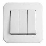 Вимикач 3-кл. Viko Rollina білий