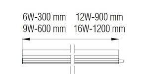 Світлодіодний світильник Horoz Electric Omega-16 6400К 16Вт 1155мм (052-002-0120-010), фото 3