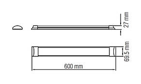 Світлодіодний LED Horoz Electric Tetra-18 18Вт 6400К 1135Лм 600мм (052-003-0060-020), фото 4