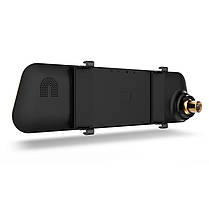 Дзеркало заднього виду з відеореєстратором DVR MHZ DV460 c 2 камерами, золоте, фото 3