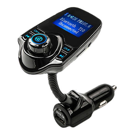 Автомобільний FM трансмітер MP3 Bluetooth MHZ T10, фото 1