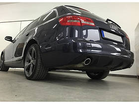 ДИФУЗОР ЗАДНІГО БАМПЕРА AUDI A6 C6 LIMOUSINE / AVANT СТИЛЬ RS