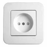 Розетка зі шторками Viko Rollina (без заземлення) біла