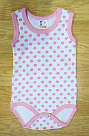 Боді короткий рукав для новонароджених (зростання 56, 62, 68 см) 68