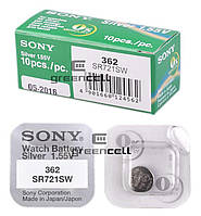 Часовая батарейка Sony 362 SR721SW