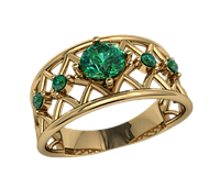 Кольцо женское Эклит с камнями
