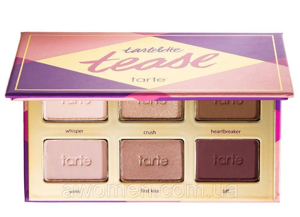 Тіні для очей Tartelette Tease Clay Palette від Tarte Cosmetics mini (6 кольорів), фото 1