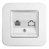 Розетка комп'ютерна (RJ45 Cat5e) Viko Rollina біла