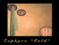 Zephyro Gold декоративный материал с эффектом золотого песка, распылённого сильным ветром
