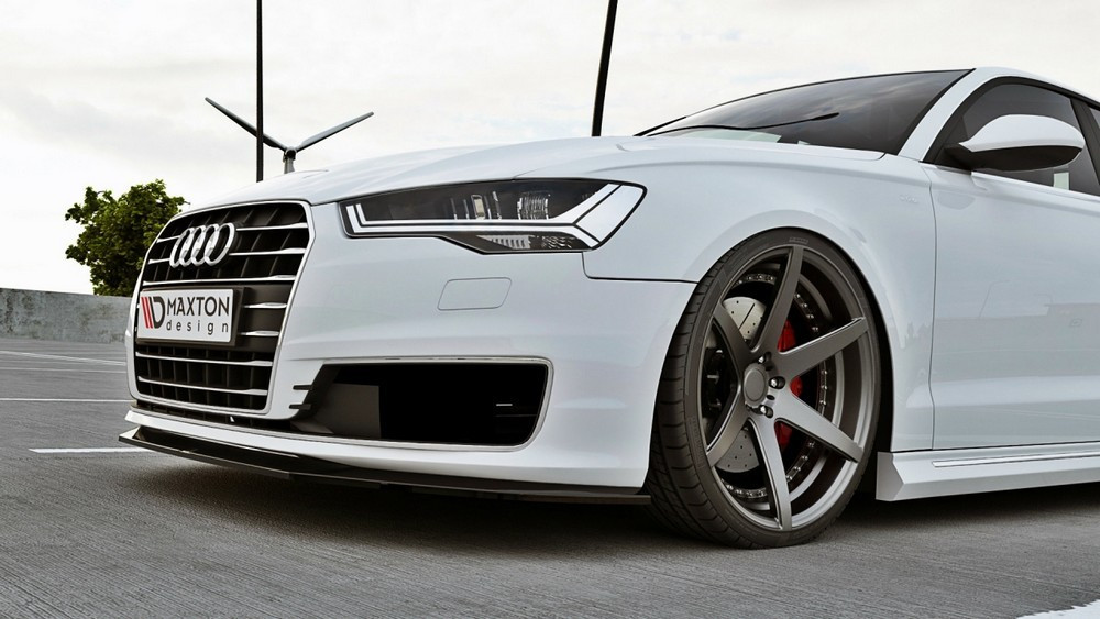 ДИФУЗОР ПЕРЕДНОГО БАМПЕРУ AUDI A6 C7 ULTRA ПІСЛЯ., фото 1