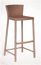Барний плетений стілець зі штучного ротанга