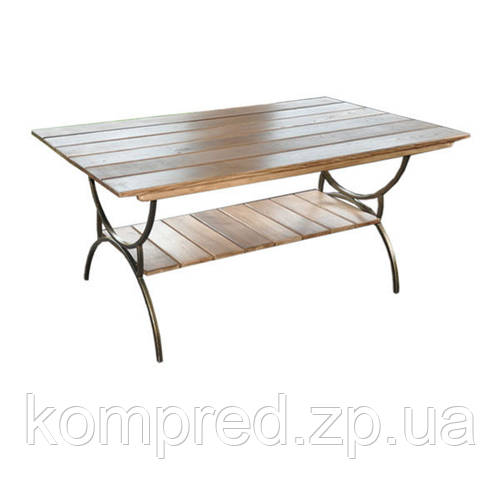 Стол садовый металлический с полкой, цена 7319 грн — Prom.ua (ID#614242261)
