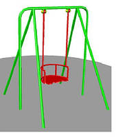 Качели на жесткой подвеске для детской площадки малые БК-721К