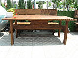 Стіл обідній дерев'яний для дачі Українська казка 2м, фото 2