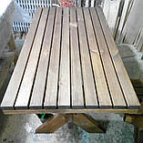 Стіл обідній дерев'яний для дачі, саду, альтанки Дельта 2м, фото 4